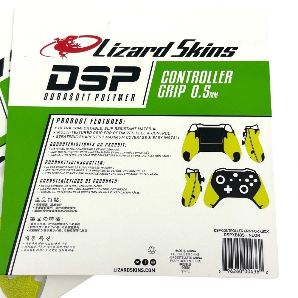 2 Pack Lizard Skins DSP‎ Controller Grip Xbox One Neon 0.5mm NEW